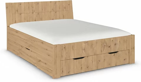 Aditio bed - artisan oak - 5ft king size