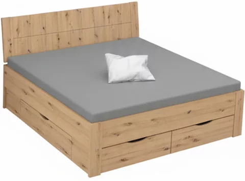 Aditio bed - artisan oak - 6ft queen size