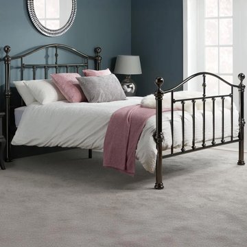 Victoria bed frame - black nickel metal - sizes available