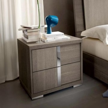 Tivoli bedside cabinet - lhf - grey wood