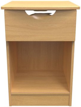 Flora bedside cabinet - 1 drawer - oak