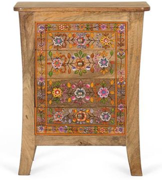Matilda bedside cabinet - mango wood - painted - 4 drawer