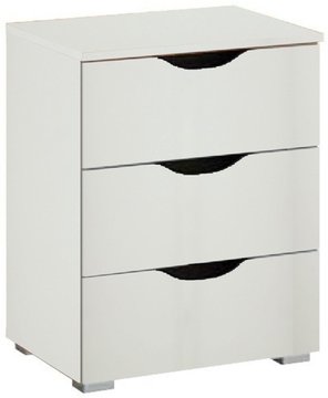Arnstein bedside cabinet - alpine white - 3 drawer