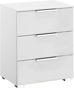 Texas bedside cabinet - 3 drawer - alpine white