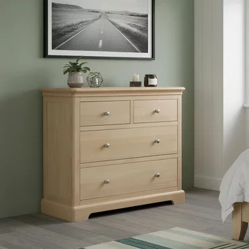 Cromwell chest - 2+2 drawer - oak