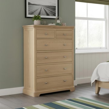 Cromwell chest - 2+4 drawer - oak