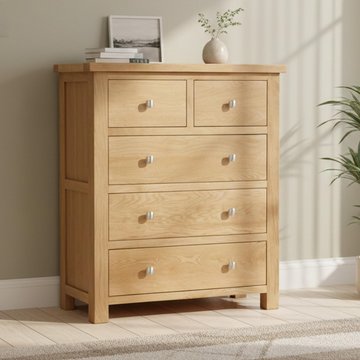 Appleby chest - 2+3 drawer - oak