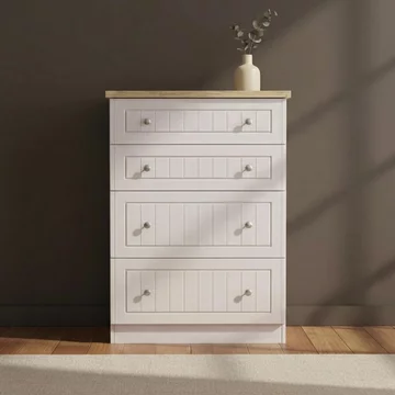 Vienna chest - 4 drawer - deep - cashmere