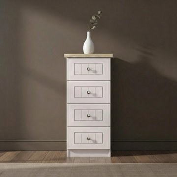 Vienna chest - 4 drawer - narrow - cashmere