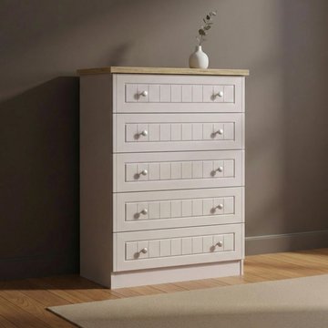 Vienna chest - 5 drawer - cashmere