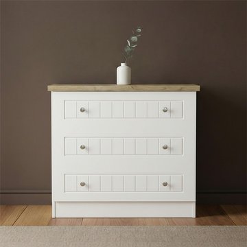 Vienna chest - 3 drawer - small - porcelain