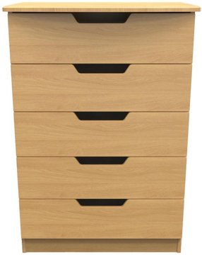 Bella chest - 5 drawer - oak