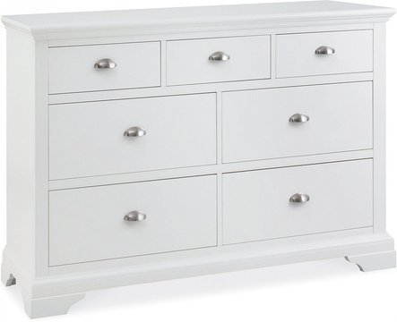 Hampstead white chest - 3+4 drawer