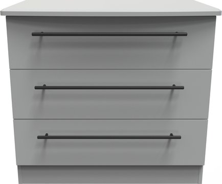 Beverley chest - 3 drawer - small - grey