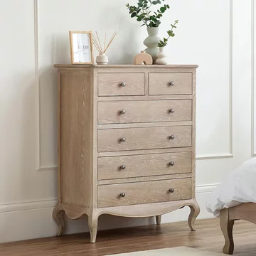 Camille chest - 4+2 drawer - french style - oak