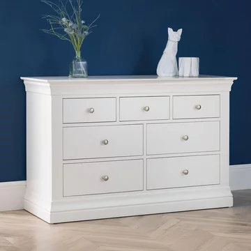 Clermont chest - 4+3 drawer - white