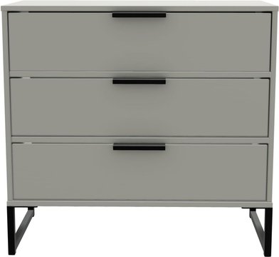 Diego chest - small - 3 drawer - grey