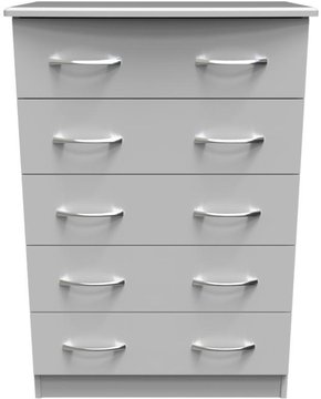 Eve chest - 5 drawer - grey