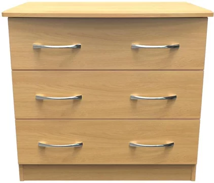 Eve chest - small - 3 drawer - oak