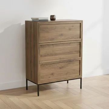 Palmdale chest - 3 drawer - smoked oak