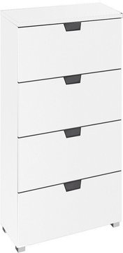 Aditio narrow chest - 4 drawer - alpine white