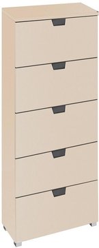 Aditio tall chest - 5 drawer - champagne