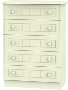 Warwick chest - 5 drawer - cream