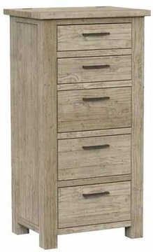 Reclaimed pine chest - 5 drawer - tall