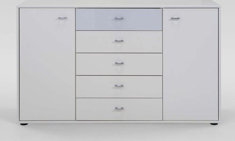 Tokio combination dresser - 2 door 5 drawer - alpine white - variation available