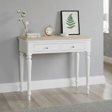 Cromwell dressing table - 2 drawer - white painted
