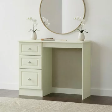 Pembroke dressing table - single - 3 drawer - cream