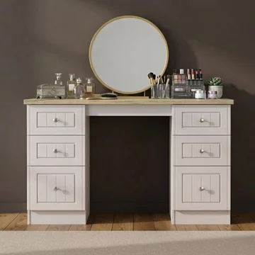 Vienna dressing table - 6 drawer - double - cashmere