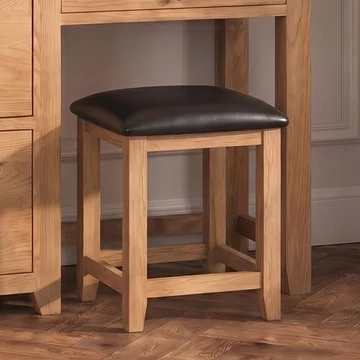 Appleby dressing stool - petite oak