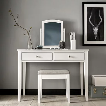 Ashby white dressing table - drawer