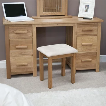 Opus dressing set - 6 drawer - oak