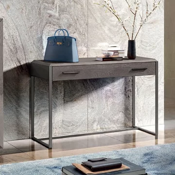 Elite italian dressing table - 1 drawer - silver birch