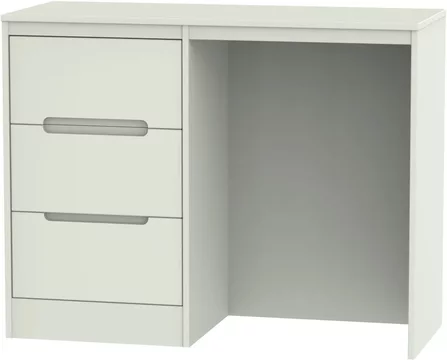 Monaco dressing table - single - 3 drawer - cashmere matt