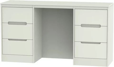 Monaco dressing table - double - 6 drawer - cashmere matt