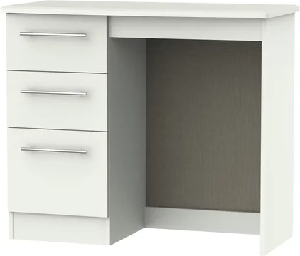 Sherwood single dressing table - 3 drawer - porcelain