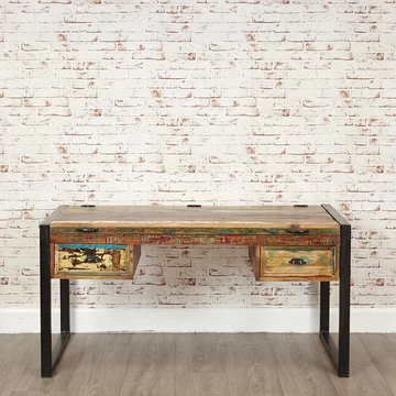 Urban chic reclaimed dressing table - 2 drawer