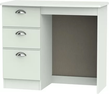 Victoria single dressing table - 3 drawer - grey