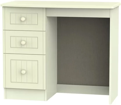 Warwick dressing table - 3 drawer - single - cream