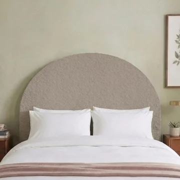 Hibiscus headboard - cologne dove - fabric - sizes available