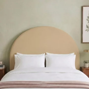 Hibiscus headboard - cologne latte - fabric - sizes available