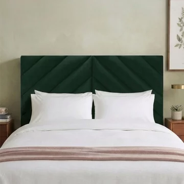Rose headboard - bottle green - fabric - sizes available