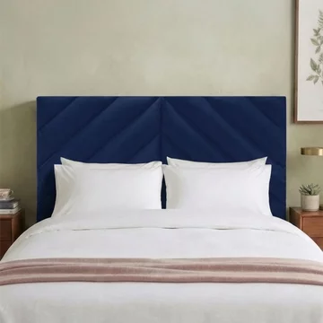 Rose headboard - royal blue - fabric - sizes available