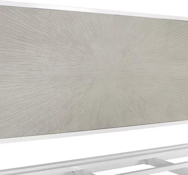 Avrameni headboard - beige and white metal - 150cm