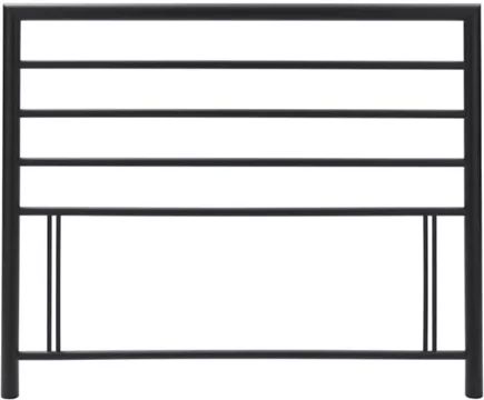 Urban matt black metal headboard - 4ft small double