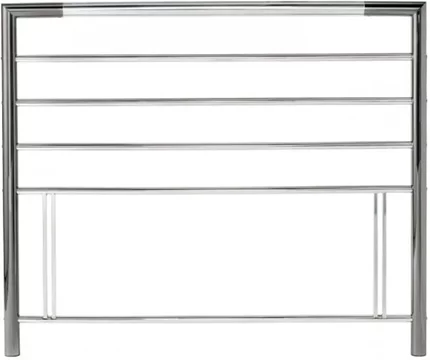 Urban shiny nickel metal headboard - 4ft small double