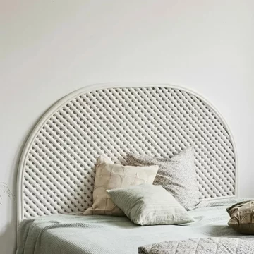 Phai headboard - white - rattan